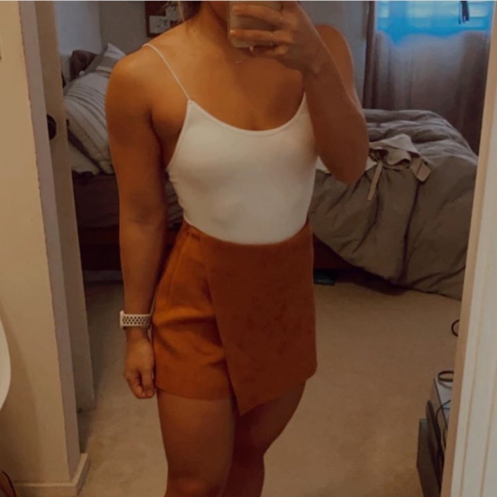 Suede Skort